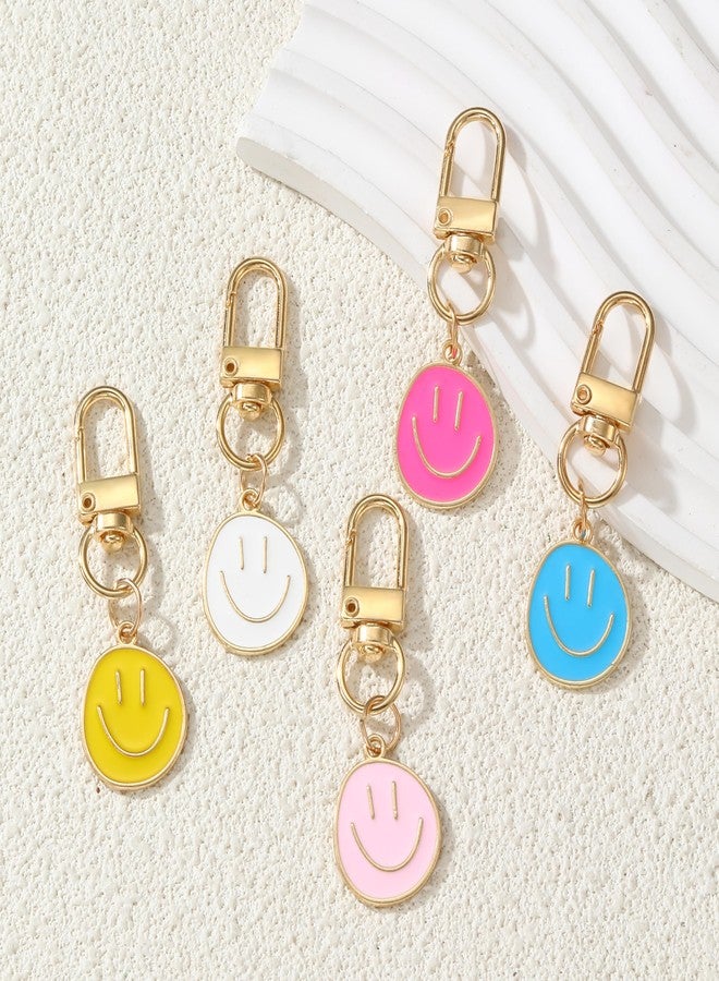 GINAZL Cute Keychain, Bag Charm Purse Accessory, Encouragement Mindfulness Gifts, Birthday Christmas Gifts for Best Friends, Handbag kawaii Keychain Bulk 5-Pack (1W1R) - Image 2